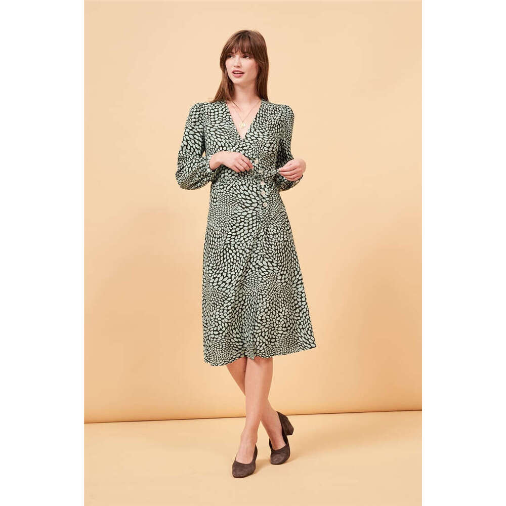 Dresses for Woman Party Designer Dresses for Women Summer Dresses Nrouj # 165 Rayon Leopard Print Dress 2025 Autumn New French Style Womens Fashion