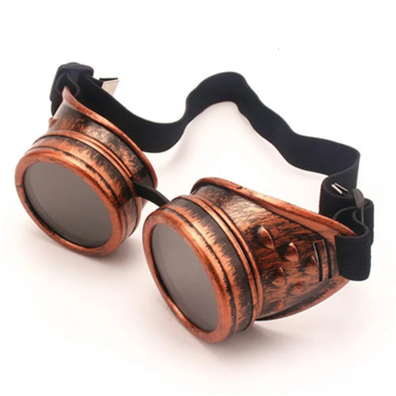 Men Sunglasses Fashion Steampunk Glasses Round Oversized Goggles Welding Punk Glasses Cosplay er Colors Lens Shades 250616