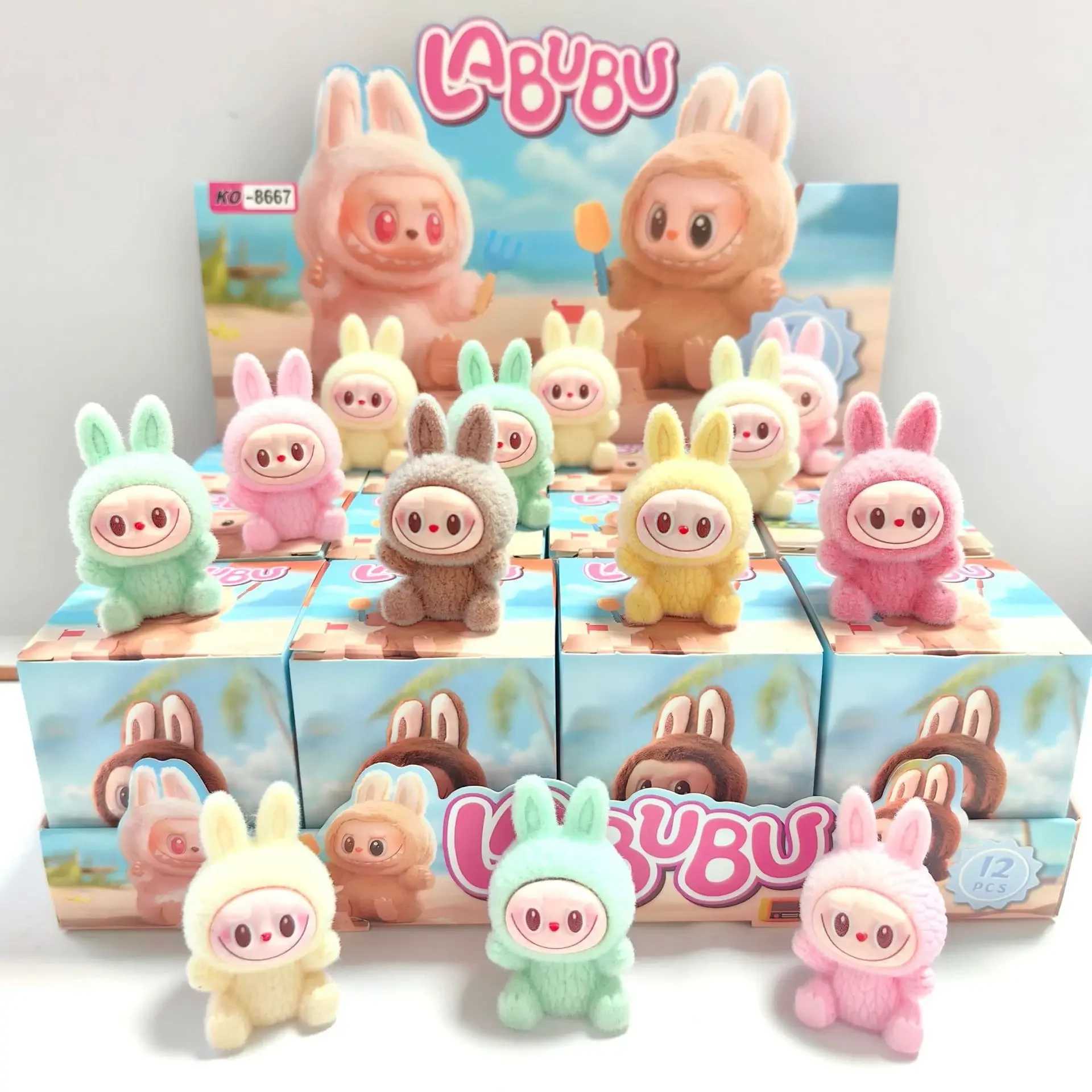 Hot selling Plush Labubu Blind Box Trendy Resin Doll Seat Series Mini Doll Mystery Box Cute Mini Figure Gift Toy W250617