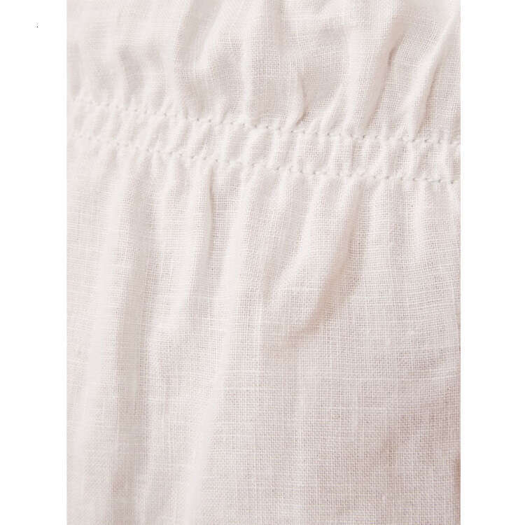 Dresses for Woman Beach Dress Sexy Nr012ref Summer 2025 Korean Style Yellow Cotton Linen Waist-cinching Slimming Short Dress for Women