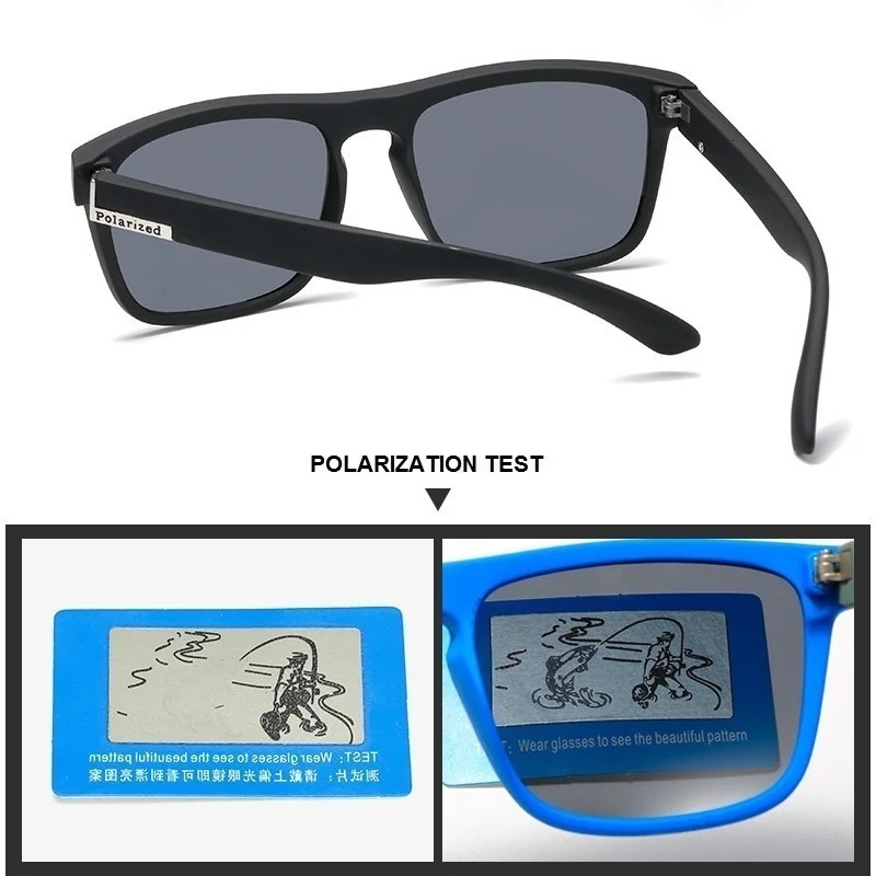 Fashion Square Vintage Polarized Sunglasses Men Women Retro Driving Fishing er Sun Glasses UV400 Eyewear 250616
