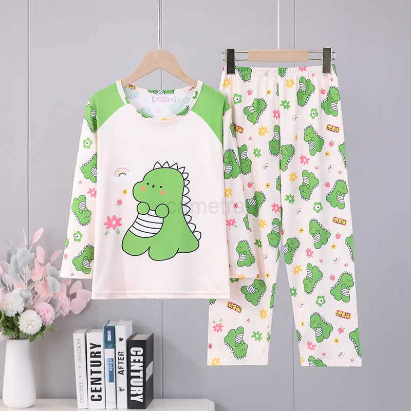 Sanrio Lovely Sanrio Kids Pajama Sets Casual Comfortable Soft Cartoon Print Nightwear Set Boys Girls Indoor Clothes Autumn Winter XJ250618XJ250618