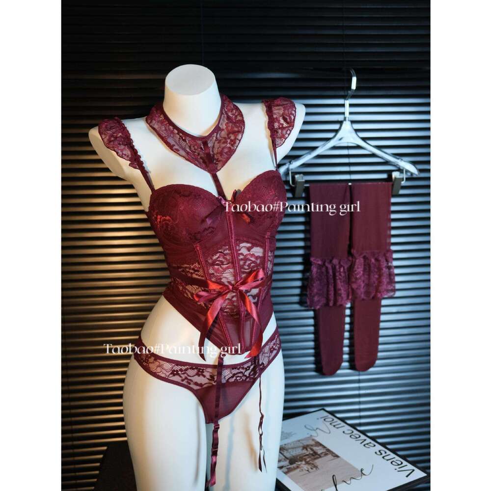 Sexy Lingerie Gemon Lingerie Sexy Push-Up Corset Dragon Bone Vest Underwire Bra Pad Two-Piece No-Removal Set Women Lingerie