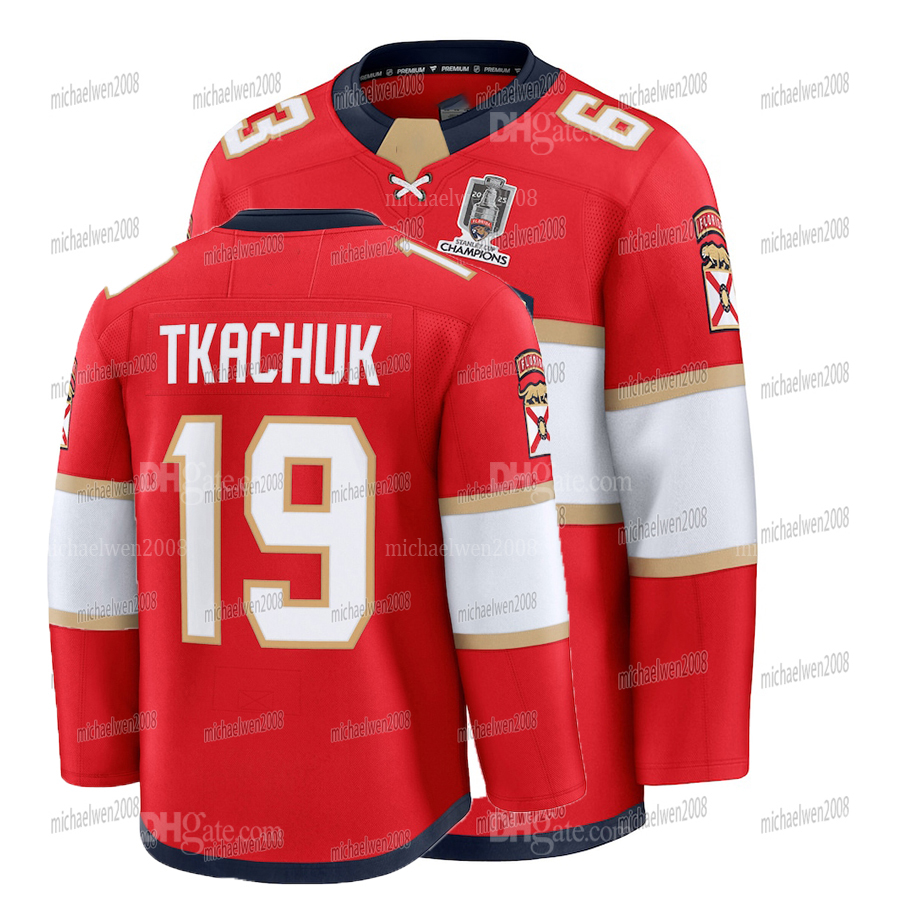 Personalized Custom 2025 Stanley Cup Champion Hockey Jersey Aleksander Barkov Brad Marchand Matthew Tkachuk Gustav Forsling Sergei Bobrovsky Embroider