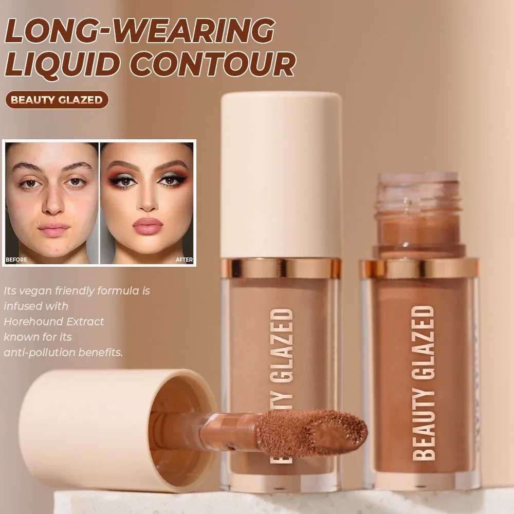 Beauty Glazed Cream Contour with Natural Shadow Effect Long-Lasting Matte Finish Waterproof Foundation Cream for Quick Coverage XJ250618