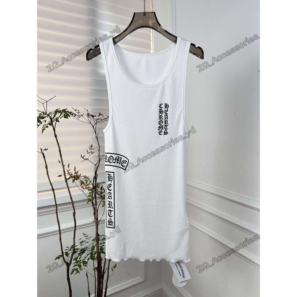 chrome heartstshirt summer tank top womens designer sleeveless t shirt brand luxury camisole sexy underwear base designers vest cb1 crome hearts chromehearts 5U69