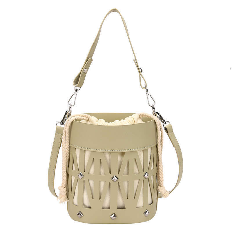 Trend 2025 Summer New High-End Hollow Mother-Daughter Bag Daily Commute Phone Miscellaneous Bucket Handbag