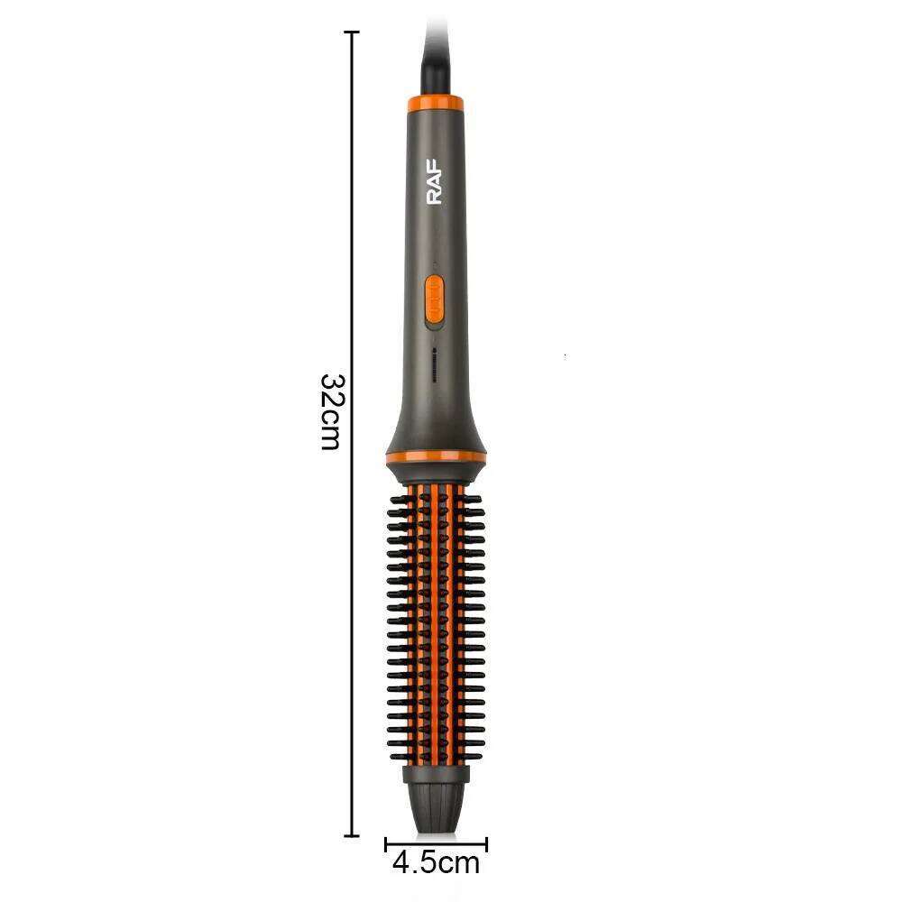 No Damage to Hair Straightening and Dual-purpose Electric Straightener Heated Round Brush Curling Iron