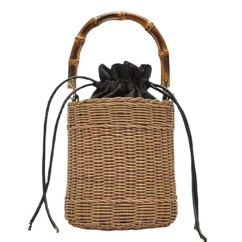 New Vine Weaving Straw Shoulder Handheld Grass Crossbody Women's Bag