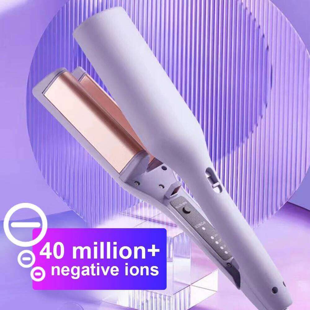 32mm Curling Iron Adjustable Temperature Fast Heating Ceramic Big Hair Crimper for Beach Waves