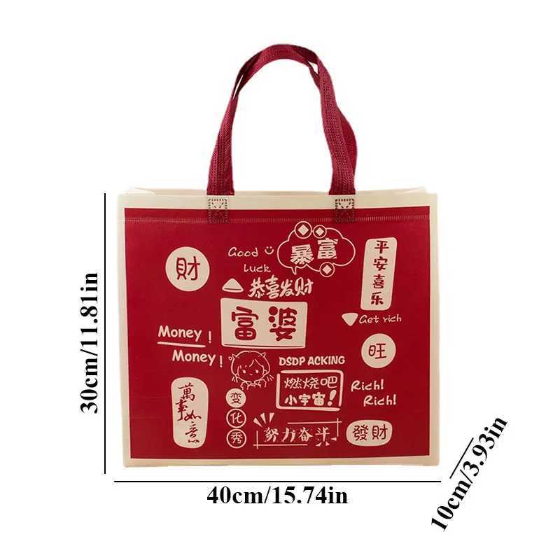 Big Folding Shopping Bag Eco-Friendly n-Woven Reusable Tote Bags Handbag for Travel Grocery Bag fem shopper Bags B250618