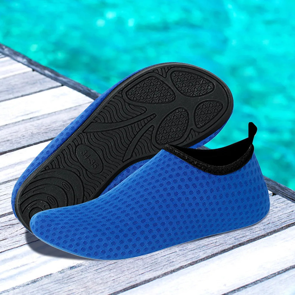 Quick Dry Water Shoes Rubber Sole Diving Shoes Unisex Beach Swimming Diving Socks Non-Slip Seaside Surfing Adult Kids Sock Shoes 250613
