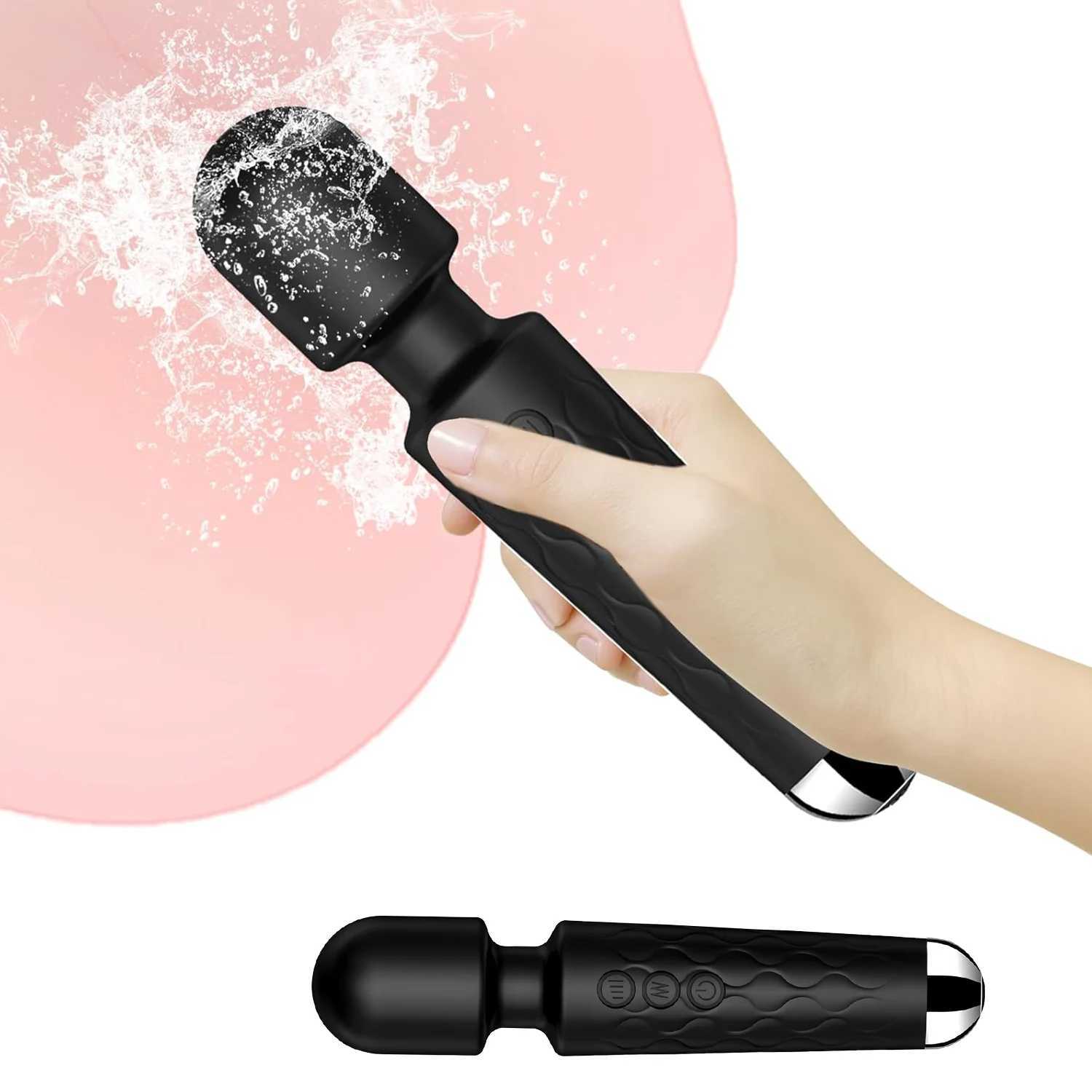 20 Modes Vibrator AV Magic Wand Powerful Female G-spot Massager Clit Clitoris Stimulator Sex Toys Adult Female Erotic Products XJ250618