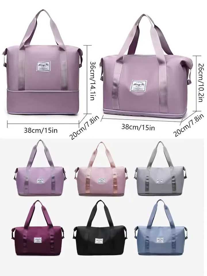 UNIXINU Carry On Travel Duffle Bag Nylon Waterproof Sports Gym Tote Bags for Women Large Capacity Storage Luggage Handbag W250618