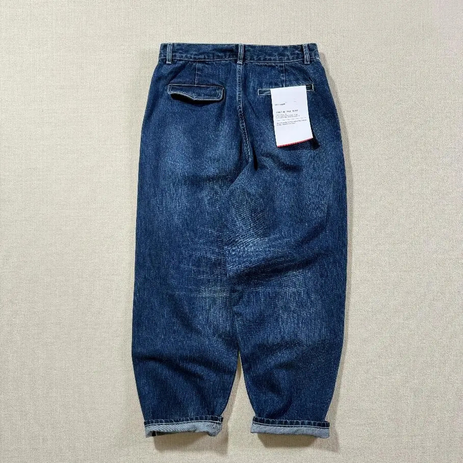 Graphpapes Selvage Denim Two Tuck Tapered Pants Washed Old Jeans 250617
