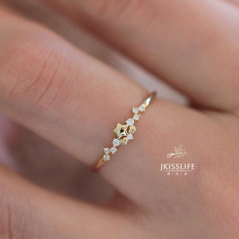 Unique Design Fashion Classic Versatile Five-Pointed Full Sky Star Ring New Model