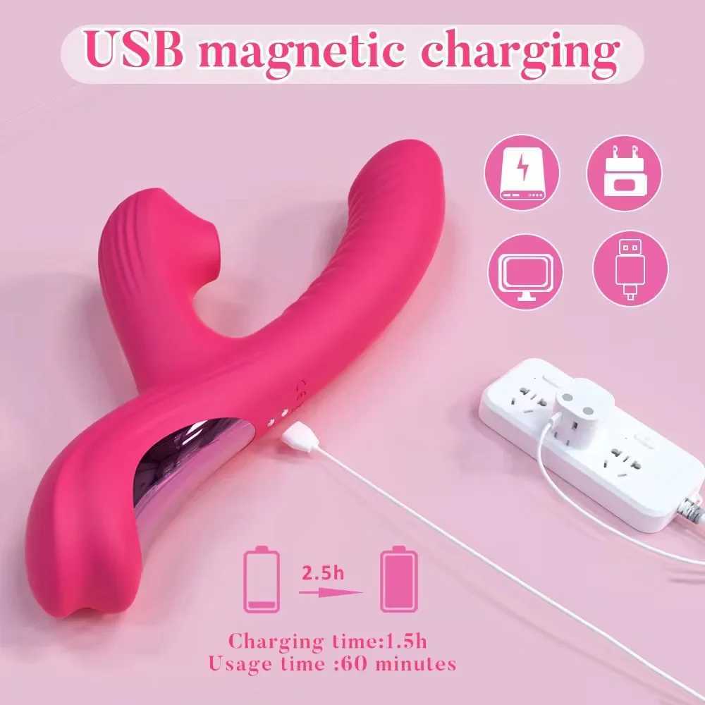 Clitoral Sucking Vibrator Female Dildo Vaginal Wiggling Massager Clitoris Sucker Vacuum Stimulator Sex Toys For Women Adults 18 W250618
