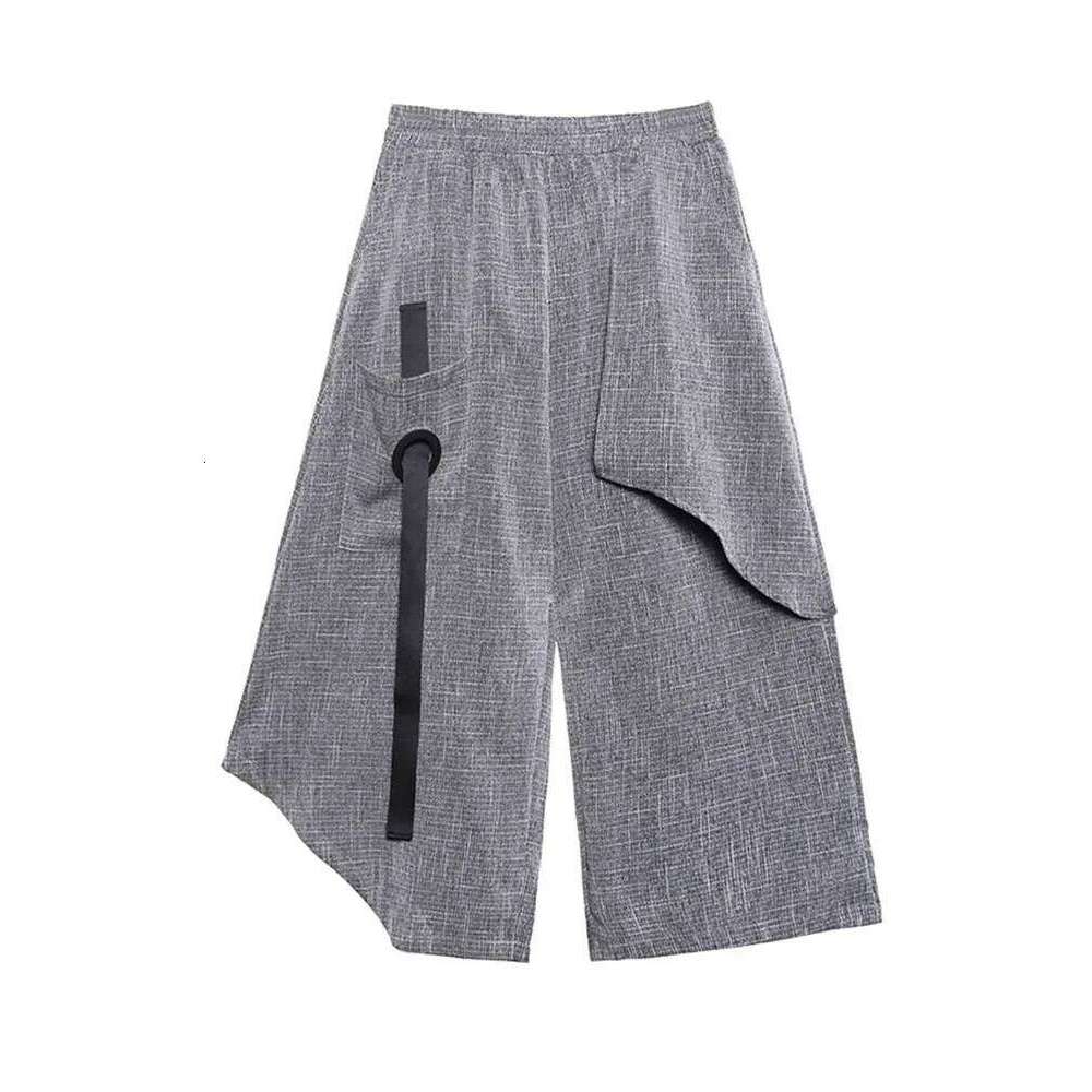 Wear XITAO High Patchwork Hit Color Women Clothes 2020 Summer Autumn Fashion Elastic Waist Casual Wide Leg Pants Xj4619