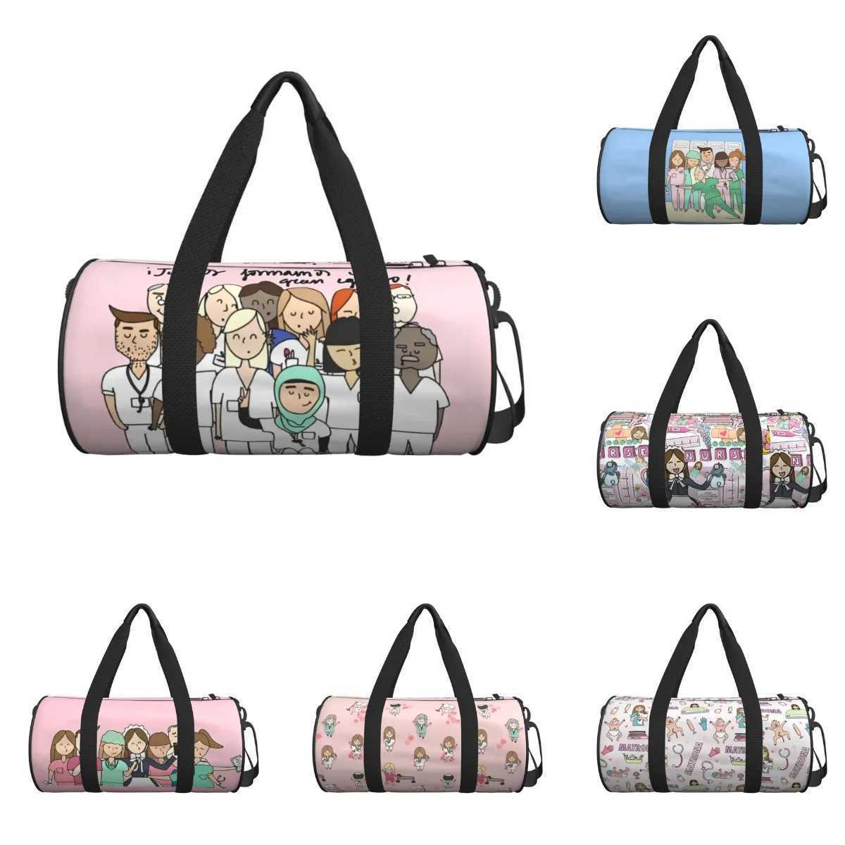Couple Travel Bag Emergency Nurse Doctor Gym Bag Large Oxford Custom Handbag Colorful Casual Sports Bag W250618
