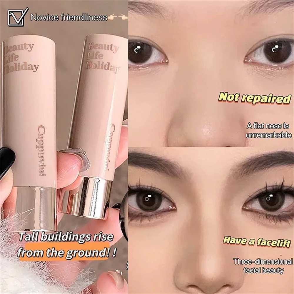 Moisturizing Matte Concealer Contour Stick Smooth Lasting 3D Nose Shadow Waterproof Face Highlight Brighten Contour Makeup XJ250618