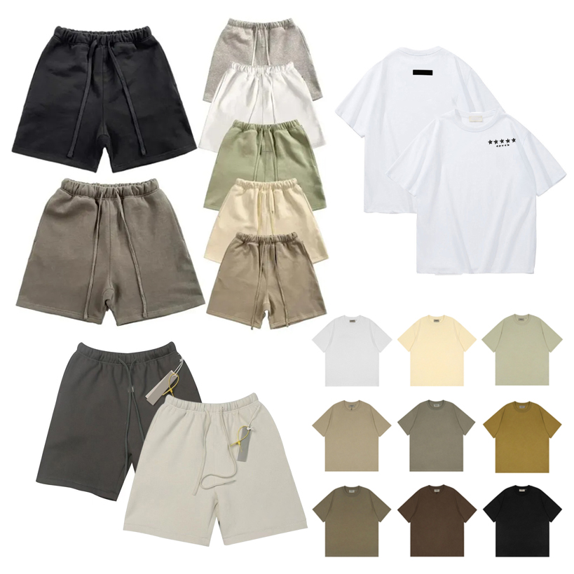 Essential Shorts Designer Shorts Mens Shorts Cotton Men T Shirt Letter Graphic Print High Street Jogging Pants Esss Women'S Summer Casual Shorts Size S-Xl