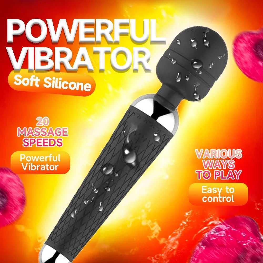 Powerful Thrusting Vibrator for Women AV Magic Wand G-Spot Vaginal Massager Clitoris Stimulator Dildo Masturbator Adult Sex Toys XJ250618