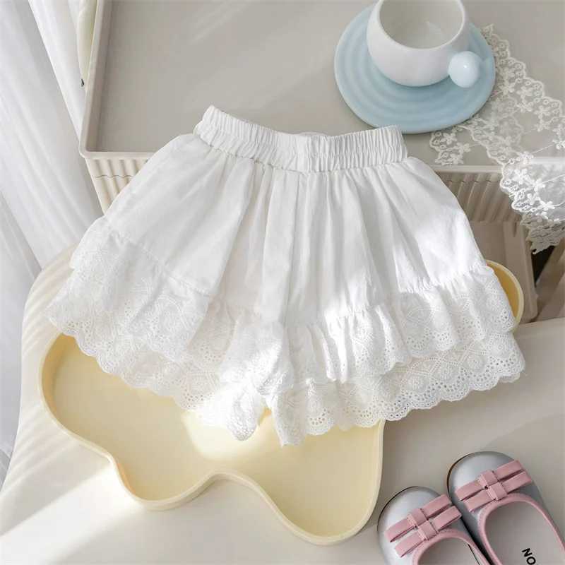Baby Girl Shorts Summer Thin Casual Pants Children Sweet Lace Short Pants New Fashion Cute Bottoms Kids Solid Sweatpants 12M-6YC250617
