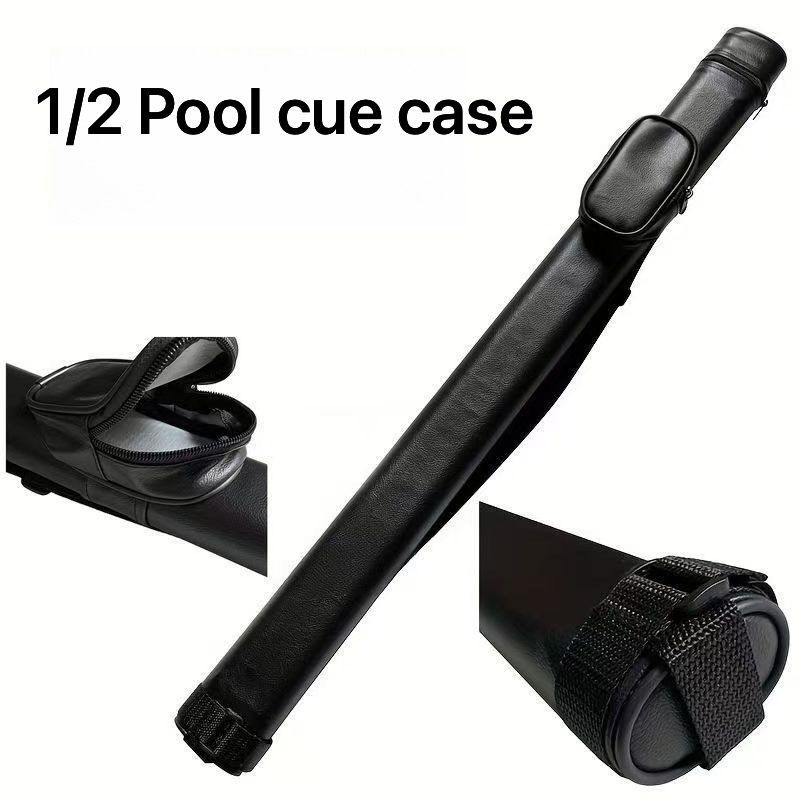 Swordsman 1/2 Pool Cue Case Snooker Club with Divider Billiard Pool Cue Stick Carrying Bag Billiard Case Accessories