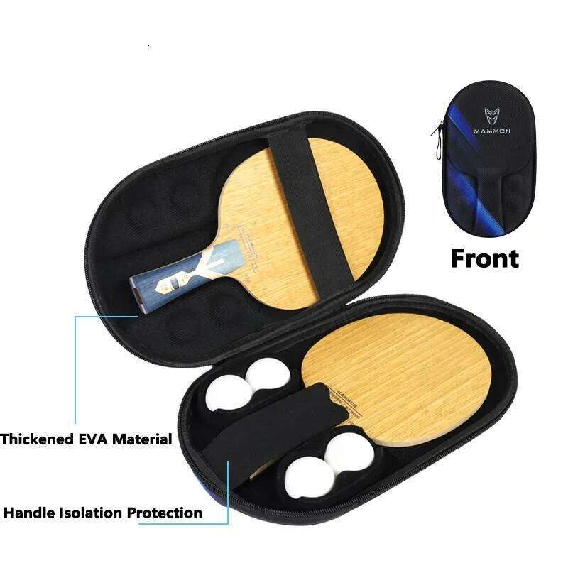 Original LOKI MONSTER M6 PRO Table Tennis Blade 7 PLY Wood Paddle Professional Ping Pong Racket with EVA Hard Case