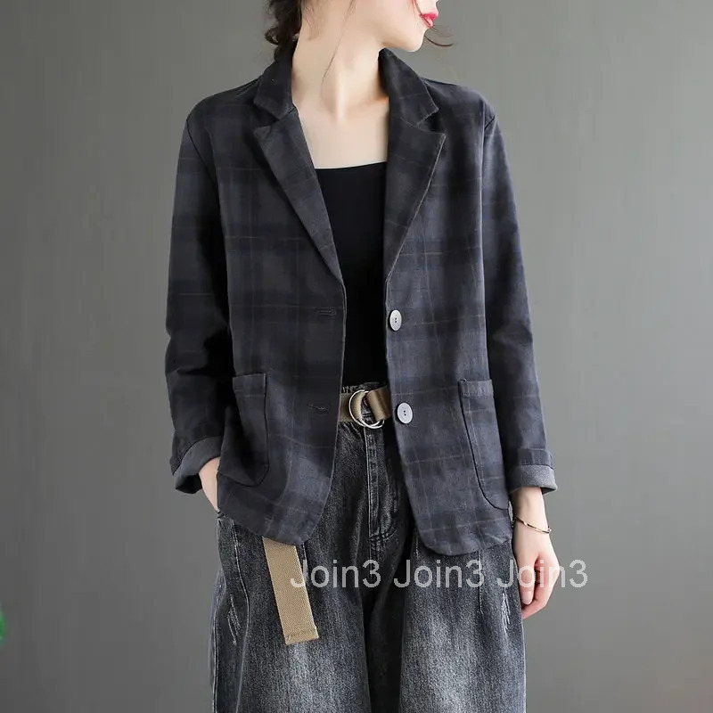 Coats for Women Loose Jacket Spring Autumn Classic Womens Suit Tailoring Outerwears 2025 New Collection Trend Sale Blazer Woman