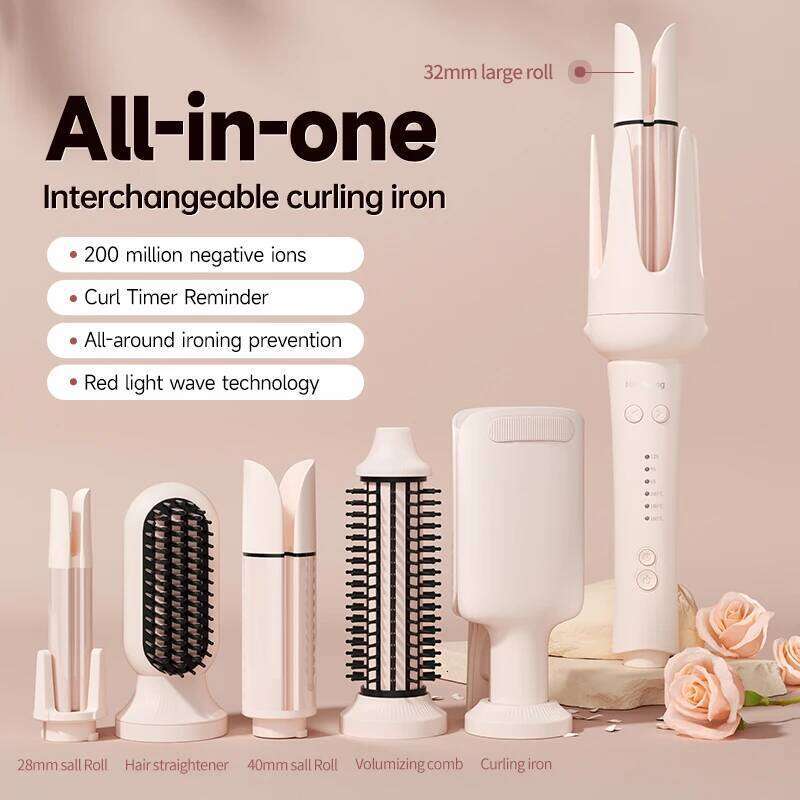 Automatic Hair Curler Negative Ion Ceramic Iron - 40mm Large Wave Perm for Home Use, Lazy Person Electric Curling Wand