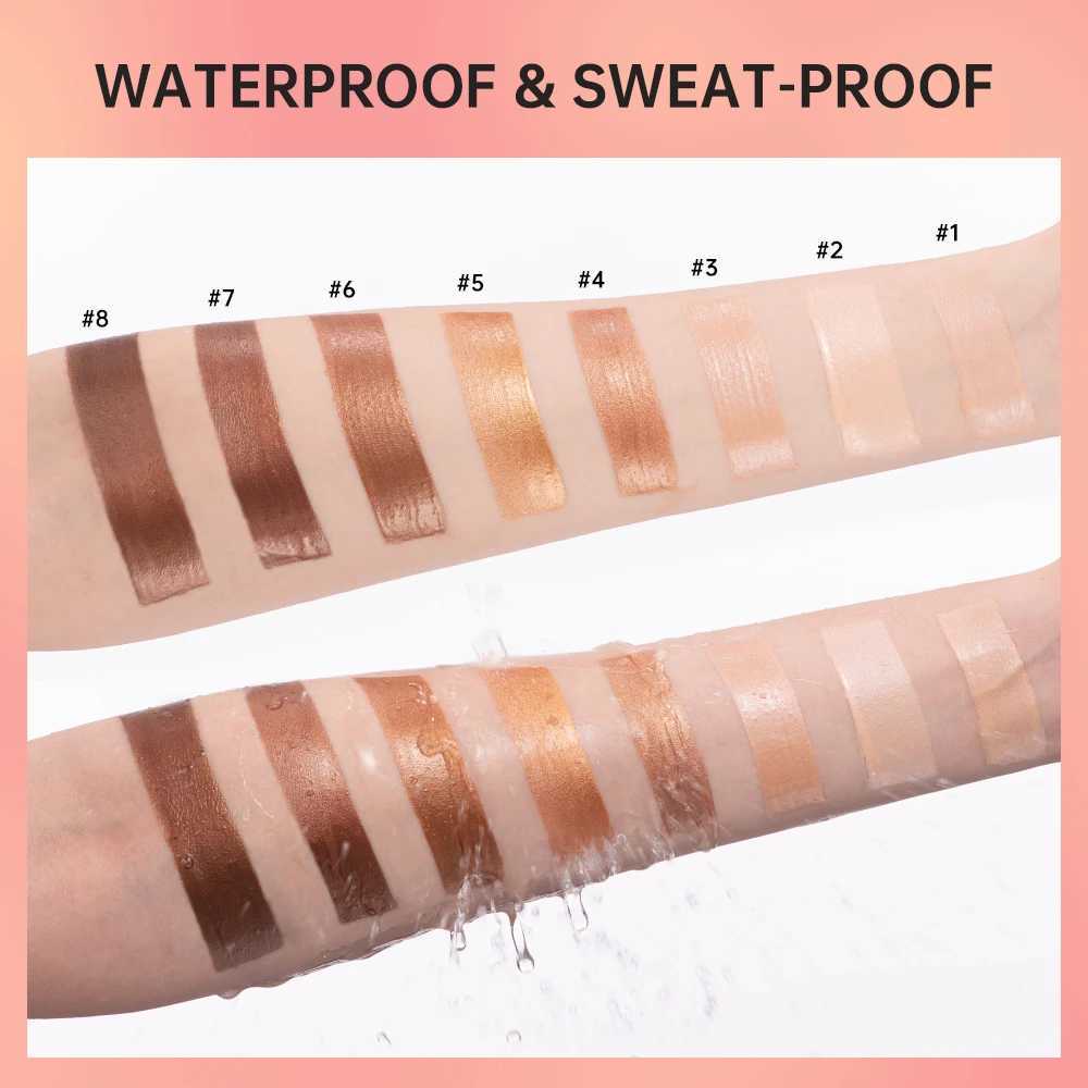 Hello Glow Liquid Filter Liquid Highlighter Face Contouring Pearlescent Makeup Brightener Bronzer Glow Body Face Contour Shimmer XJ250618