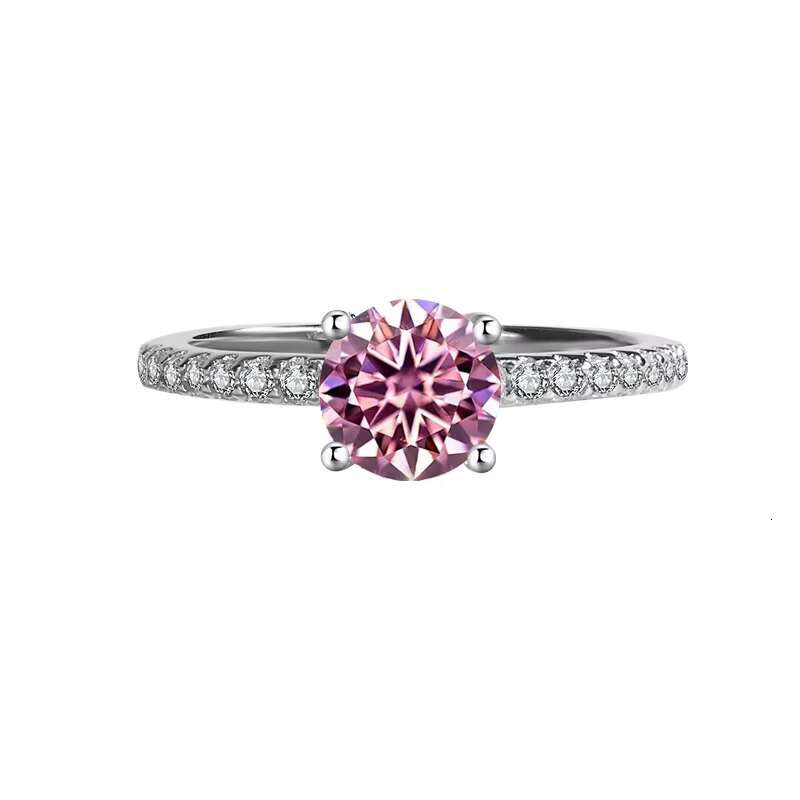 Fine Jewelry Moissanite Silver 925 Ring Womens Luxury 1ct Moissanite Engagement Wedding Rings D VVS with Promise Rings