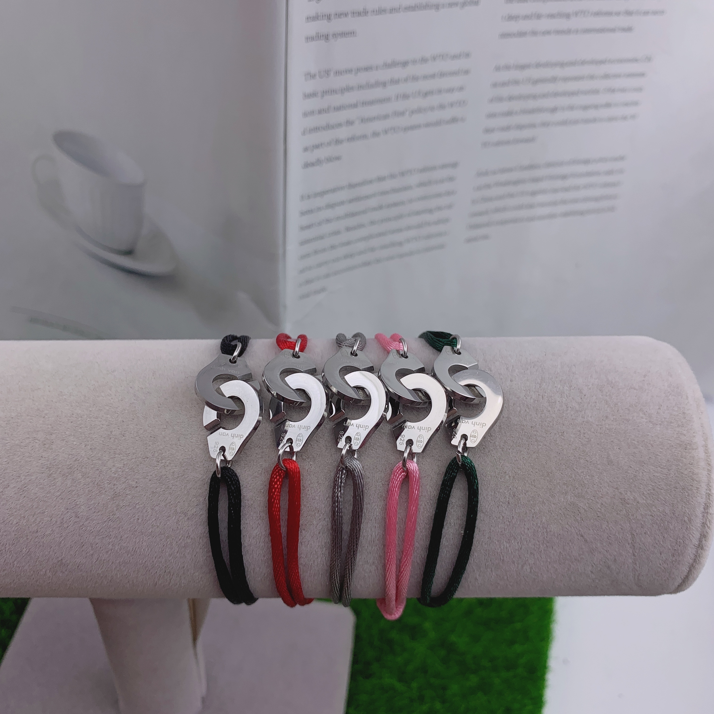 FewDook 2025 New High Quailty Stainless Steel Handcuff Bracelet Adjusstable Rope Menottes Bijoux Corde Bracelet For Women Men Jewelry Gifts
