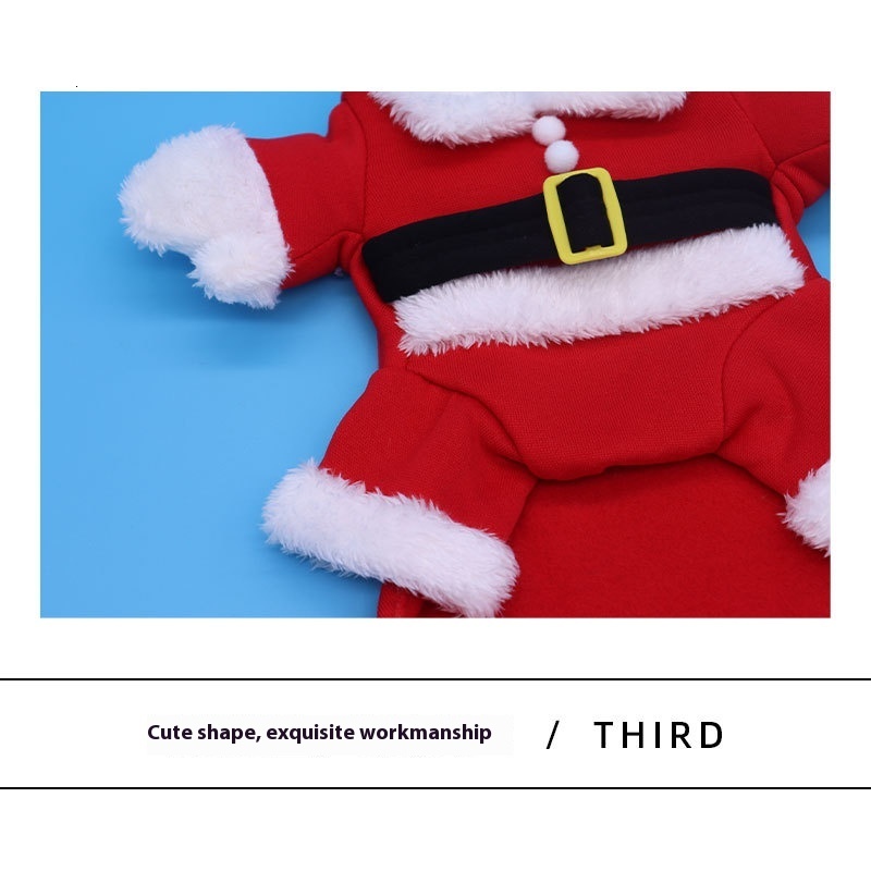 Designer Transformation Santa Claus Costume Dog Winter Warm Pet Apparel Cat Clothes