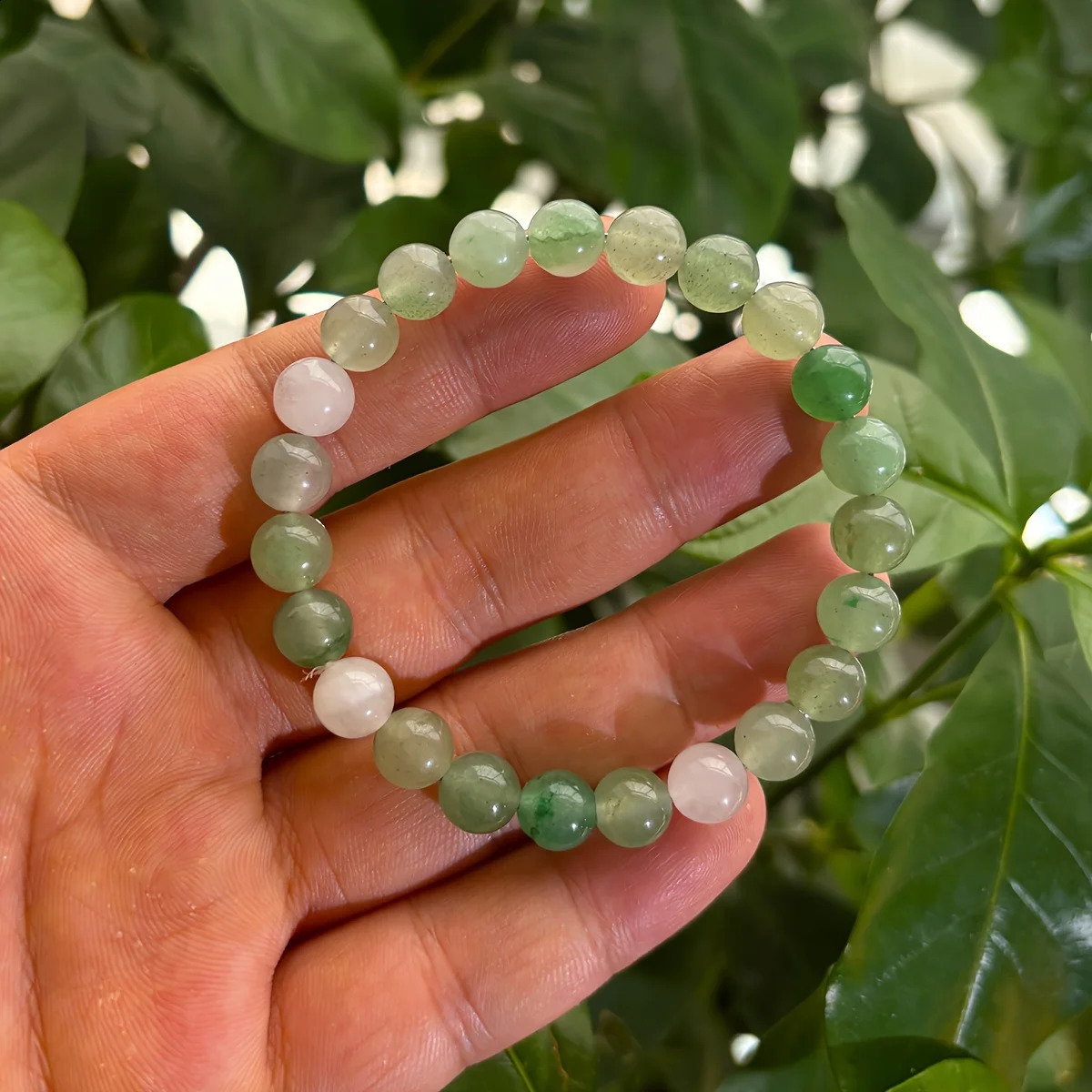 1pcNatural Stone Green Aventurine Beaded Bracelet for Men Women Positive Symbolizing Prosperity Wealth and Abundance Per 250613