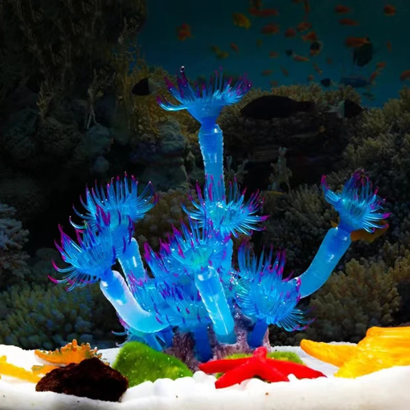 Artificial Underwater Coral Aquarium Fish Tank Simulation Decoration Aquarium Backgrounds Plants Water Grass Accessories 250613