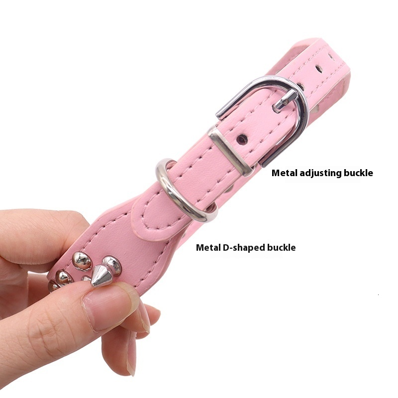 Designer Dog Collar PU Willow Pet Necklace Anti-Bite Neckband Anti-Escape Spiked Tactical Dog Neck Harness