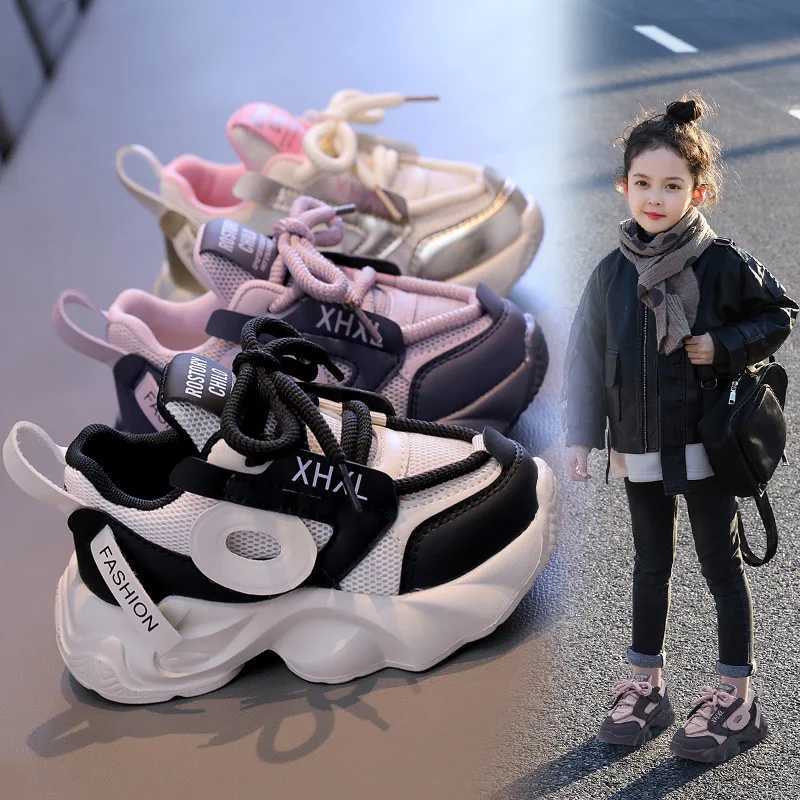 Kids Spring Sneakers Boys Girls School Casual Shoes New 2025 Outdoor Breathable Running Shoes Children Soft Sole Non-slip Sports Z250618