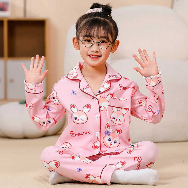 Sanrio Pajama Sets Children Adorable Print Soft Comfortable Nightwear Set Kids Suitable Casual Comfy Home ClothesXJ250618XJ250618