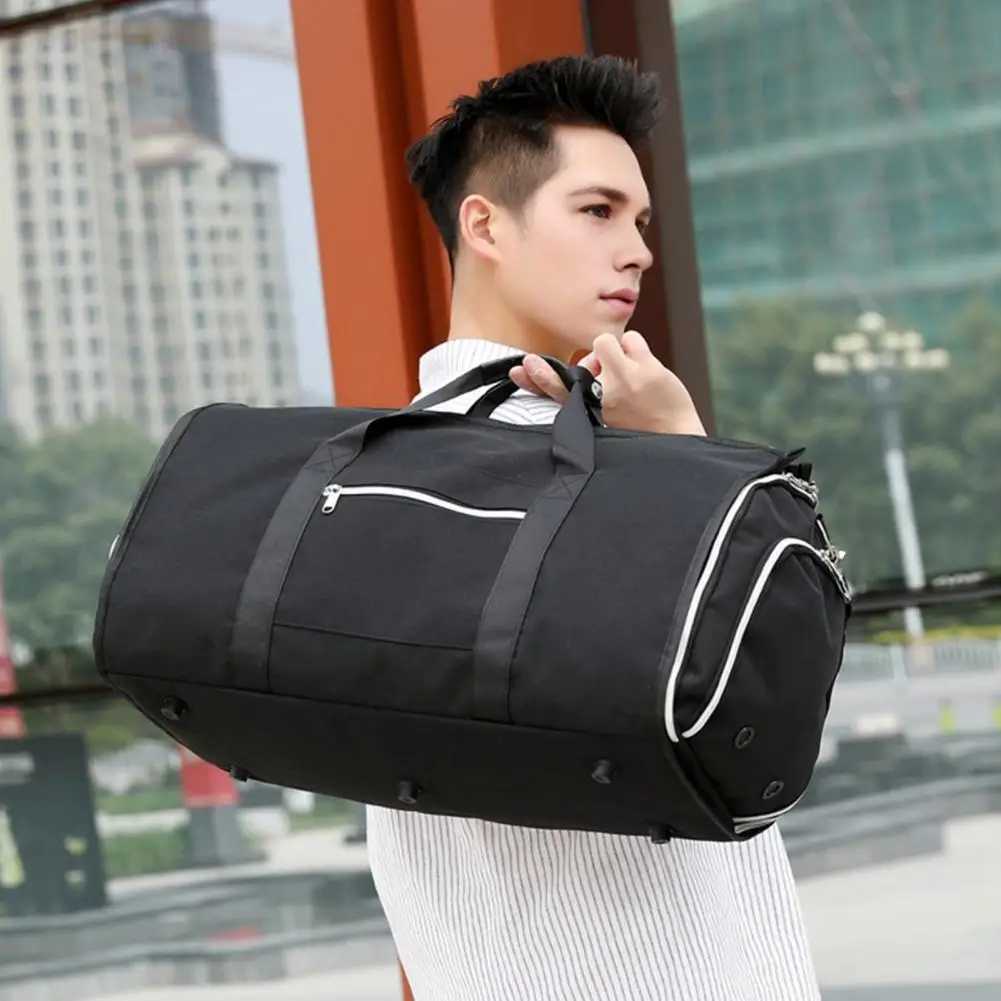 Business Suit Bag Waterproof Oxford Cloth Suit Storage Bag for Business Travel with Capacity Foldable Design Ideal for Garment W250618