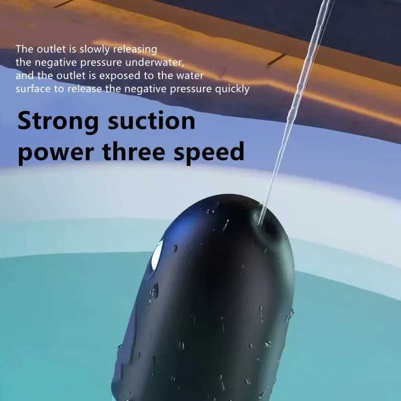 New Male Penis Pump Water Bath Penis Enlargement Vacuum Pump Electric Masturbator Cup Penile Delay Training with Spa Sex Machine W250618