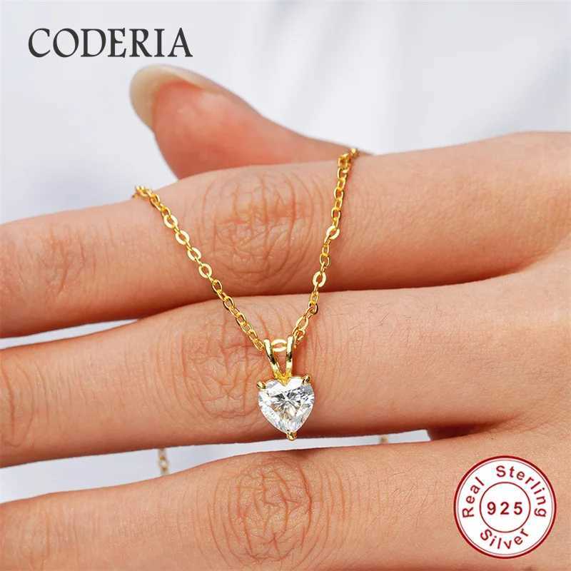 Real D Color 0.5-1CT Heart Shape Moissanite Pendant Plated 18K Gold Women 925 Sterling Silver Diamond Necklace Jewelry Wholesale W250618