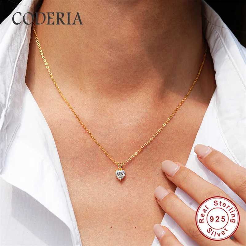 Real D Color 0.5-1CT Heart Shape Moissanite Pendant Plated 18K Gold Women 925 Sterling Silver Diamond Necklace Jewelry Wholesale W250618