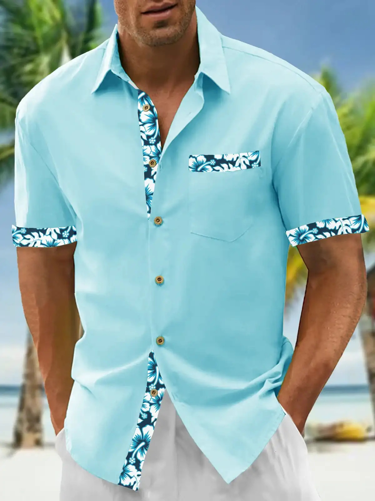 Mens Shirts Button … - image