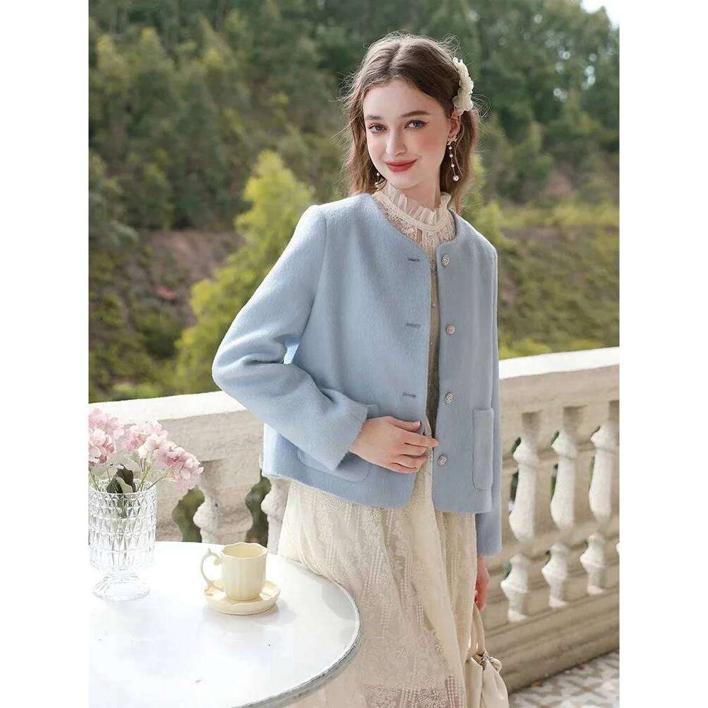 I BELIEVE YOU 2024 Winter French Small Fragrant Cotton Jacket Female New Thick Warm Short Wool Trendy Outerwear Women 2234185460