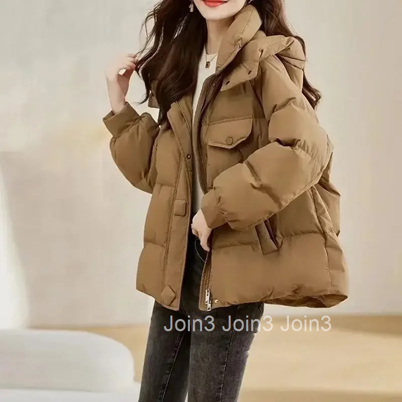 Hoodie Coats for Women Zip-up New in Outerwears Parkas Woman Luxury Demi-season Winter Clothes 2025 Warm Sale Lined Down Jackets