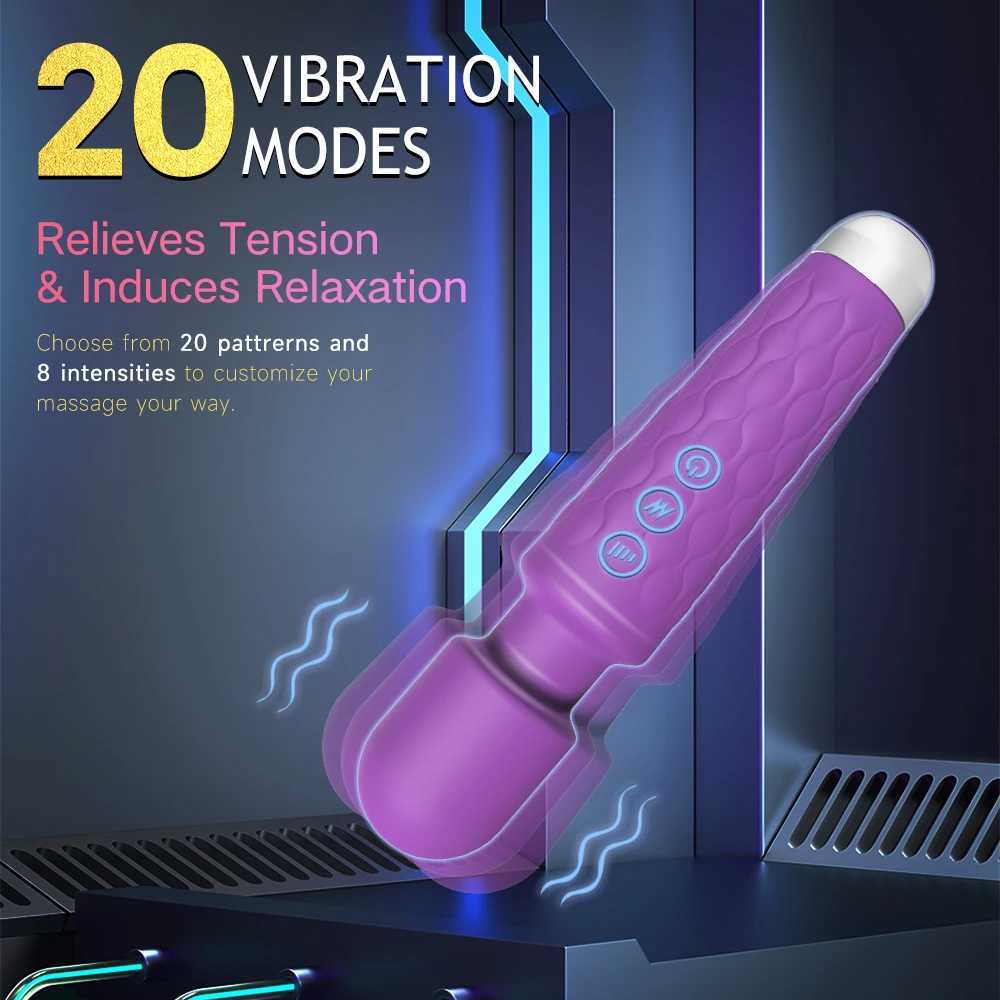 Powerful Vibrating AV Vibrator Magic Wand Clitoris Stimulator Sex Toys for Women G Spot Massager Adult Female Sex Erotic Product XJ250618