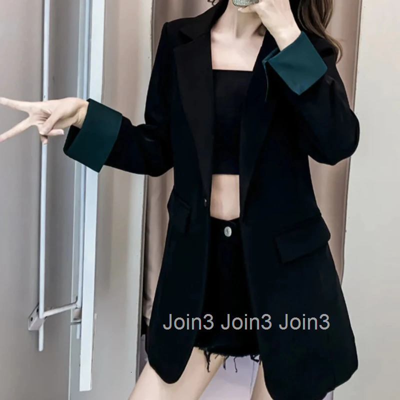 Korean Style Long Sleeve Outerwears Solid Jacket Popular Clothes Bring 2025 Coats for Women New In Reviews Many Blazer Woman