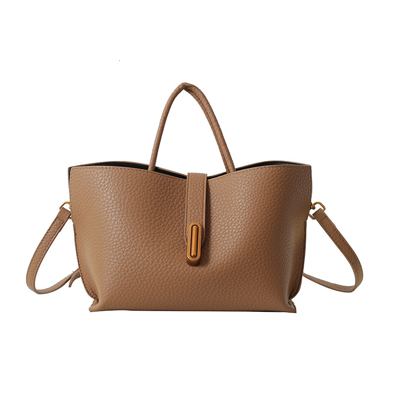 Free Shipping 2025 New Designer Bag Multifunctional Genuine Leather Large Capacity Solid Color Commuting Shoulder Handbag High-end High-quality Shoppi